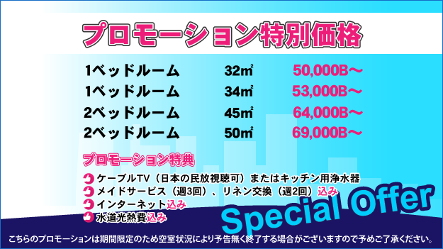 お得なプロモーション！