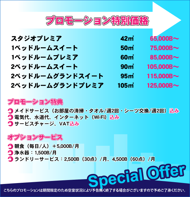 お得なプロモーション！