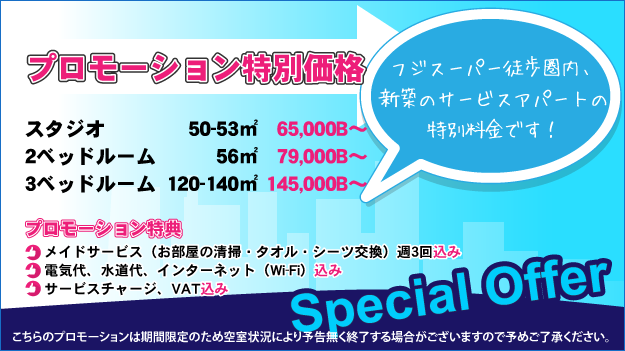 お得なプロモーション！