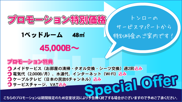 お得なプロモーション！