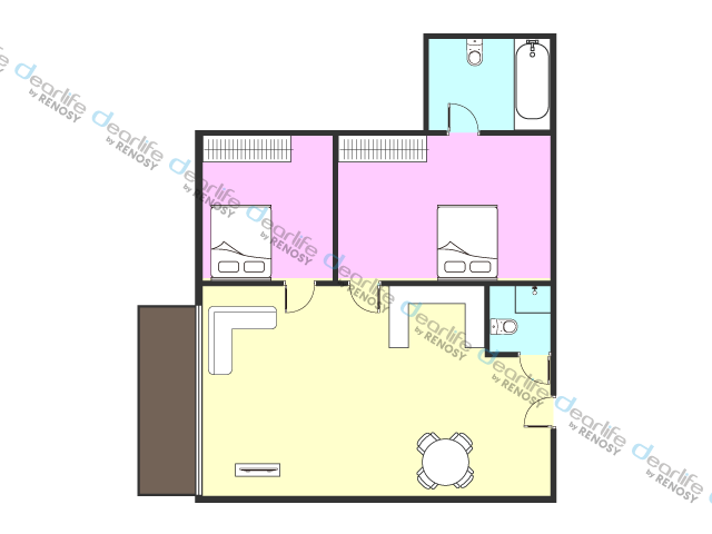 Eastern Tower 2BR lAYOUT